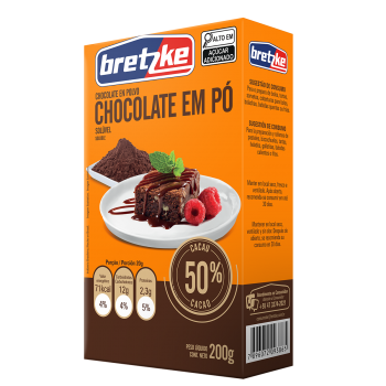 CHOCOLATE EM PÓ 50% 200g Caixa