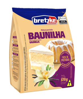 MISTURA PARA BOLO SABOR BAUNILHA 370g