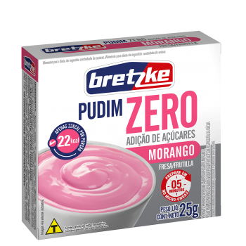 Pudim Zero Morango 25g