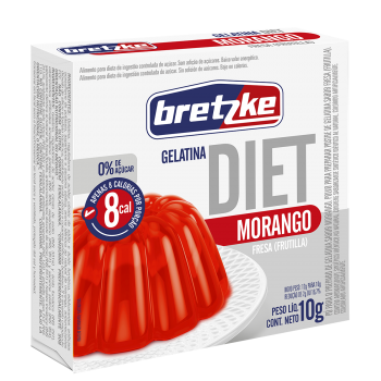 GELATINA DIET MORANGO 10g