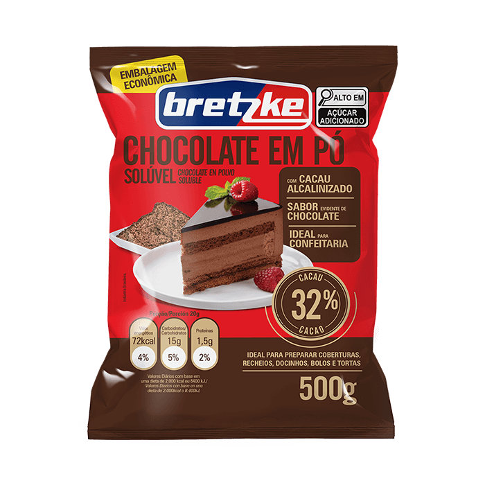 Chocolate em Pó 32% Cacau 500g