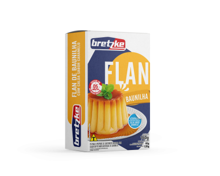 FLAN SABOR BAUNILHA COM CALDA DE CARAMELO 160g